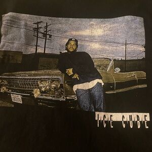 Graphic Tee with Ice Cube Design